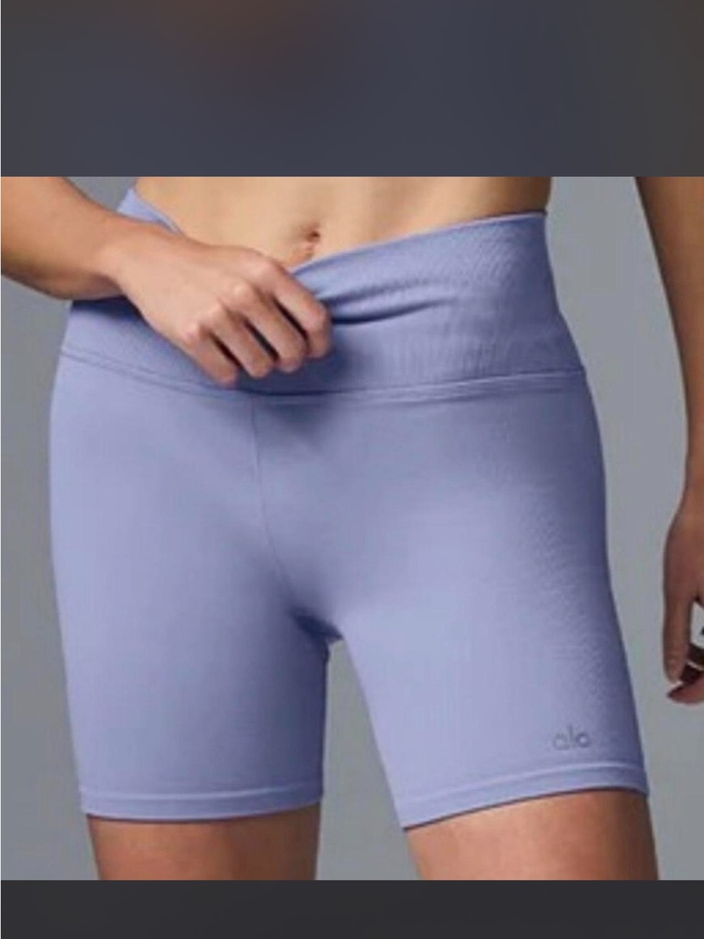 ALO Yoga High-Waist Winter Frost Biker Shorts